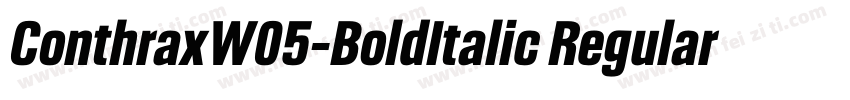 ConthraxW05-BoldItalic Regular字体转换